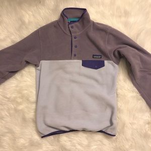 NWOT Patagonia Purple Synchilla Pullover